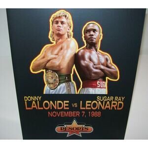 Sugar Ray Leonard VS Donny LaLonde 1988 Atlantic City ORIGINAL Boxing Program